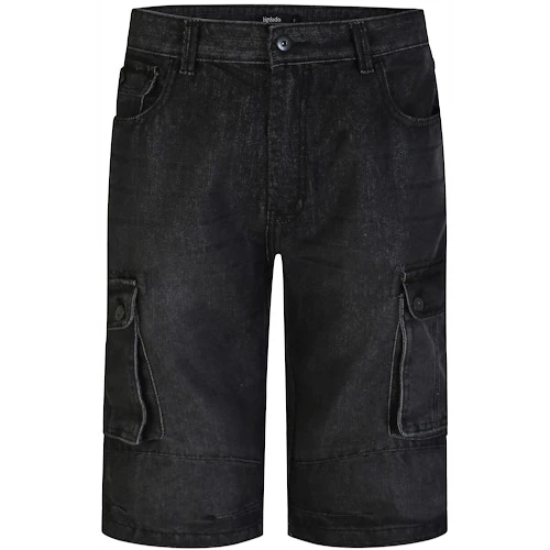 Bigdude Cargo Denim Shorts Black 2 Bigdude Cargo Denim Shorts Black - Image 2