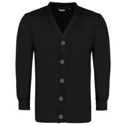 Casual Suit For Men Sales Store 18 Bigdude Brushed Fleece Cardigan Black