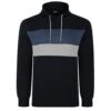 Bigdude Colour Block Hoody Navy
