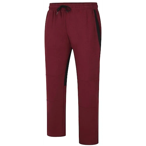 Bigdude Cut & Sew Contrast Panel Joggers Burgundy 1 Bigdude Cut & Sew Contrast Panel Joggers Burgundy