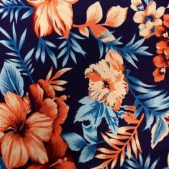 Bigdude Floral Short Sleeve Poplin Shirt Navy -Casual Suit For Men Sales Store d59bfa77 img 8761