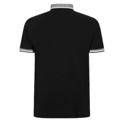 Bigdude Hounds Tooth Pique Polo Black -Casual Suit For Men Sales Store d68543d5 bd22p14 01 black 2