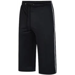 Bigdude Cropped Tricot Joggers Black