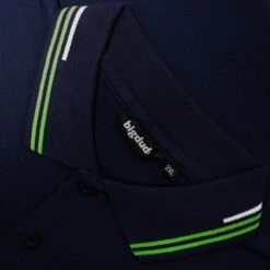 Bigdude Designer Tipped Polo Shirt Navy -Casual Suit For Men Sales Store dad1d6ec img 8374