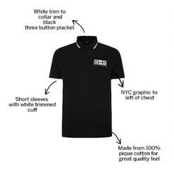 Bigdude NYC Pique Polo Black -Casual Suit For Men Sales Store db0c4a00 bd22p17