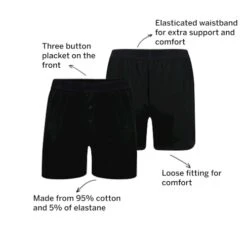 Bigdude 3 Pack Loose Boxer Shorts Black -Casual Suit For Men Sales Store db3e80b9 073