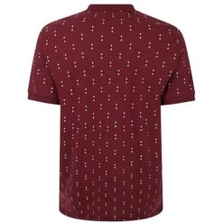 Bigdude Geometric Print Polo Shirt Burgundy -Casual Suit For Men Sales Store deea066c 2