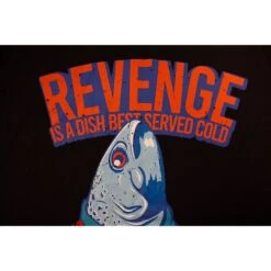 Bigdude Revenge Fish Print T-Shirt Black -Casual Suit For Men Sales Store e09cd3af img 8636