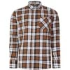 Bigdude Long Sleeve Flannel Shirt Brown