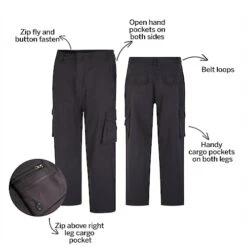 Bigdude Multi Pocket Cargo Trousers Charcoal -Casual Suit For Men Sales Store e60851fe bd23tr0220grey