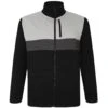Bigdude Full Zip Colour Block Jacket Black