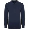 Bigdude Long Sleeve Polo Shirt Navy