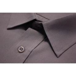 Bigdude Classic Long Sleeve Poplin Shirt Charcoal -Casual Suit For Men Sales Store f6b3ca01 img 7996