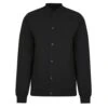 Bigdude Button Up Baseball Jacket Black