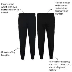 Bigdude Thermal Long Johns Black 8 Bigdude Thermal Long Johns Black -Casual Suit For Men Sales Store f9dff98d 02