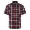 Bigdude Short Sleeve Check Shirt Red