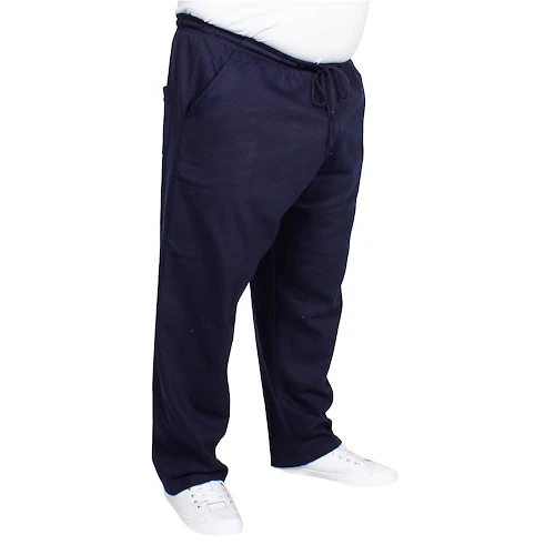 Bigdude Open Hem Joggers Navy 2 Bigdude Open Hem Joggers Navy - Image 2