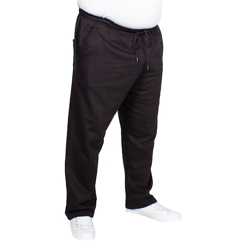 Bigdude Open Hem Joggers Black 2 Bigdude Open Hem Joggers Black - Image 2