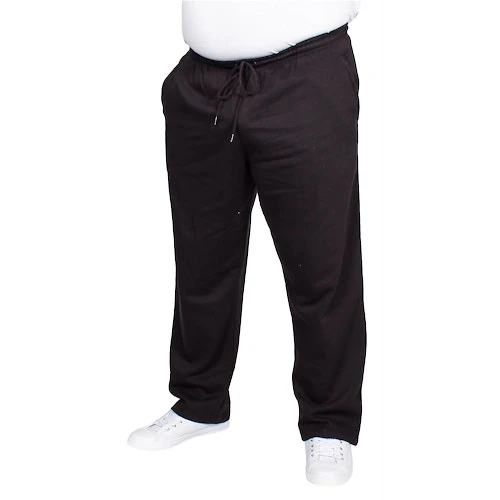 Bigdude Open Hem Joggers Black 1 Bigdude Open Hem Joggers Black