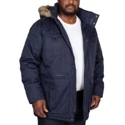 Bigdude Full Zip Parka Coat Navy -Casual Suit For Men Sales Store img 1026 clipped rev 1