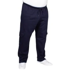 Bigdude Straight Leg Cargo Joggers Navy -Casual Suit For Men Sales Store img 1317 clipped rev 1