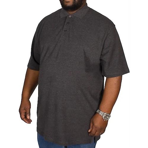 Bigdude Plain Polo Shirt- Charcoal 1 Bigdude Plain Polo Shirt- Charcoal