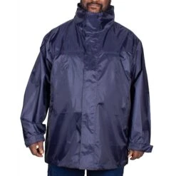 Bigdude Showerproof Packaway Rain Jacket Navy -Casual Suit For Men Sales Store img 1929 clipped rev 1