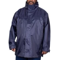 Bigdude Showerproof Packaway Rain Jacket Navy -Casual Suit For Men Sales Store img 1932 clipped rev 1
