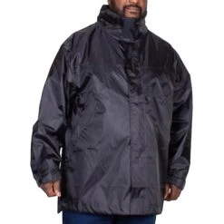 Bigdude Showerproof Packaway Rain Jacket Black -Casual Suit For Men Sales Store img 1938 clipped rev 1