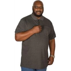 Bigdude Polo Shirt With Pocket Charcoal -Casual Suit For Men Sales Store img 2364 clipped rev 1