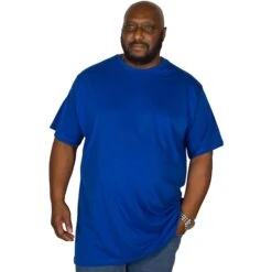 Bigdude Plain Crew Neck T-Shirt Royal Blue -Casual Suit For Men Sales Store img 2393 clipped rev 1