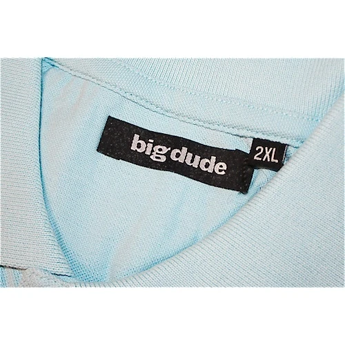 Bigdude Plain Polo Shirt Light Blue 7 Bigdude Plain Polo Shirt Light Blue - Image 7