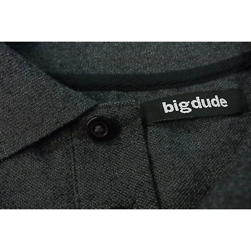 Bigdude Plain Polo Shirt- Charcoal 7 Bigdude Plain Polo Shirt- Charcoal - Image 7