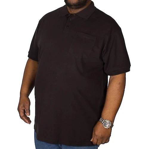 Bigdude Polo Shirt With Pocket Black 1 Bigdude Polo Shirt With Pocket Black