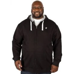 Bigdude Fleece Full Zip Hoody Black -Casual Suit For Men Sales Store img 4840 clipped rev 1