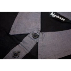 Bigdude Contrast Jersey Polo Shirt Black -Casual Suit For Men Sales Store img 5742 2