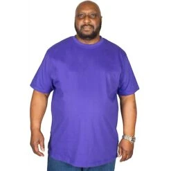 Bigdude Plain Crew Neck T-Shirt Violet -Casual Suit For Men Sales Store img 6331 clipped rev 1 1
