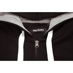 Bigdude Fleece Full Zip Hoody Black -Casual Suit For Men Sales Store img 6341 1