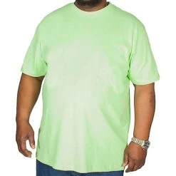 Bigdude Plain Crew Neck T-Shirt Lime Green