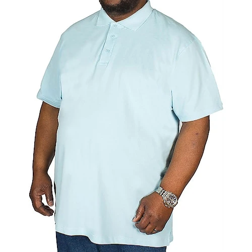 Bigdude Plain Polo Shirt Light Blue 1 Bigdude Plain Polo Shirt Light Blue