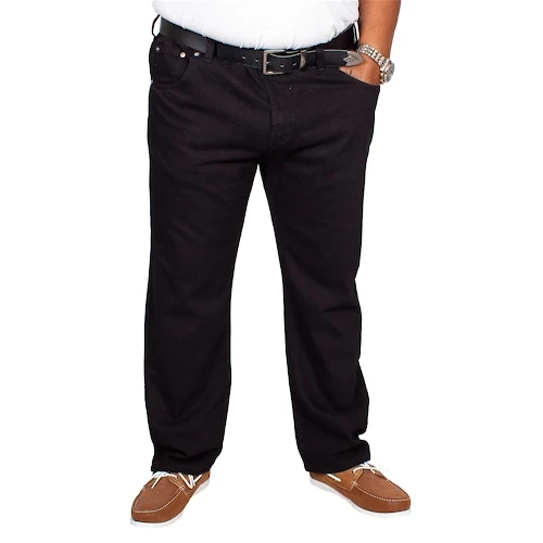 Bigdude Elasticated Waist Jeans Black 4 Bigdude Elasticated Waist Jeans Black - Image 4