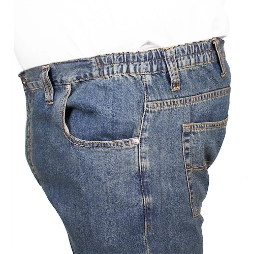 Bigdude Elasticated Waist Jeans Tint Wash 5 Bigdude Elasticated Waist Jeans Tint Wash - Image 5