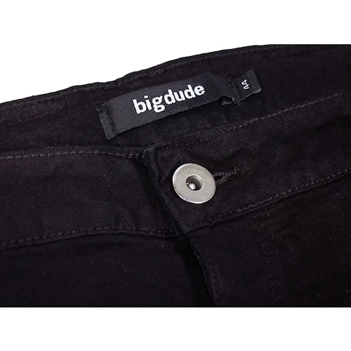 Bigdude Stretch Denim Shorts Black 4 Bigdude Stretch Denim Shorts Black - Image 4