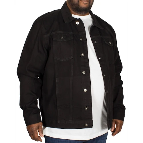 Bigdude Classic Denim Jacket Black 2 Bigdude Classic Denim Jacket Black - Image 2