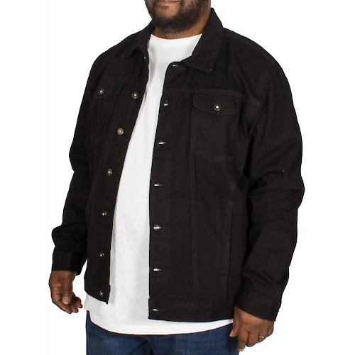 Bigdude Classic Denim Jacket Black 1 Bigdude Classic Denim Jacket Black
