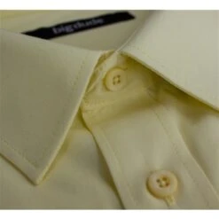 Bigdude Classic Long Sleeve Poplin Shirt Lemon -Casual Suit For Men Sales Store img 9999 3