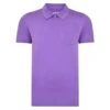 Bigdude Jersey Polo Shirt With Pocket Purple