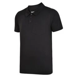 Bigdude Jersey Polo Shirt With Pocket Black -Casual Suit For Men Sales Store jersey polo shirt w pocket black 2
