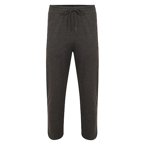 Bigdude Open Hem Loop Back Joggers Charcoal 2 Bigdude Open Hem Loop Back Joggers Charcoal - Image 2