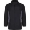Bigdude Lightweight Contrast Panel Showerproof Jacket Black